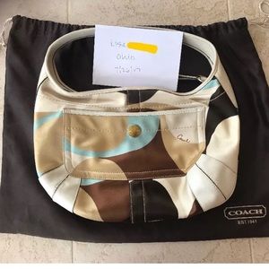 Coach Limited Edition Scarf Print Large Hobo Purse